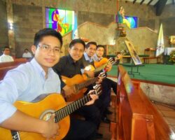 Seminarians-enjoying-a-liturgical-activity-playing-the-guitar-at-the-seminary-in-Guatemala