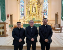 MFM Priests serving at St.-Hyacinth in Milwaukee. Fr. Milton Herrera Fr. Fabian Rodas and Fr. Jaime Charuc-July 2024