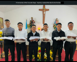Seminarians of the Encounter Stage - Aspirancy received their albs for the first time