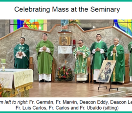 8/2025 Celebrating Mass at the Seminary