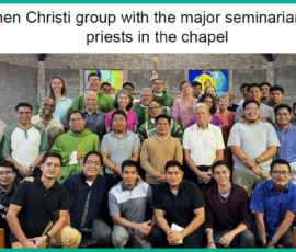 8/2025 Lumen Christi Tourist with major seminarians in Chapel