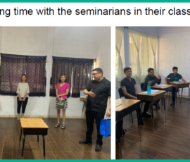 8/2025 MFM Visitors spend time with seminarians