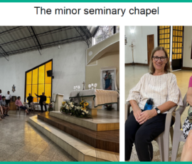 8/2025 MFM visitors visit the minor seminary chapel