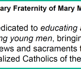 8/2025 MFM Mission Statement