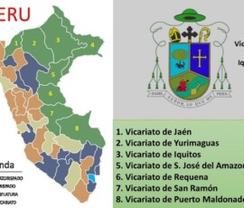 2025 Map #2 - From the Amazon rainforest of our mission of San Agustín de Intuto, in the Apostolic Vicariate of Iquitos.