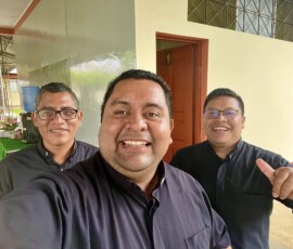 2025 Peru - The priest missionary community in Intuto. Fr. Romulo, Fr. Carlos y Fr. Santos