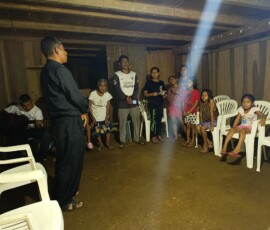 2025 Peru - Fr. Romulo with some members of the mission