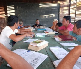 2025 Peru - Fr. Romulo participating in the biblical formation