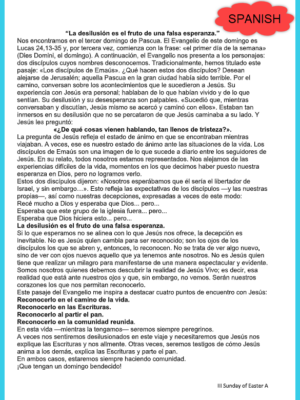 SPANISH III Sunday of Easter A 4-19-26