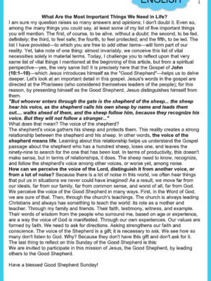 ENGLISH IV Sunday of Easter A 4-26-26