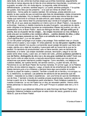 SPANISH IV Sunday of Easter A 4-26-26