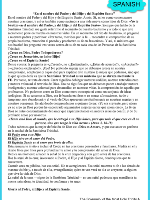 SPANISH The Solemnity of the Most Holy Trinity A 5-31-26