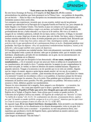 SPANISH VI Sunday of Easter A 5-10-26