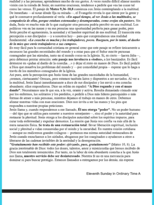6-14-26 SPANISH Eleventh Sunday in Ordinary Time A ENGLISH