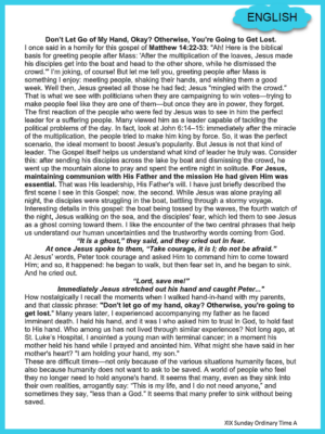 8-9-26 ENGLISH XIX Sunday A Ordinary Time 2026