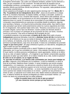 9-20-26 SPANISH XXV Sunday A Ordinary Time 2026